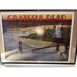 Original Grateful Dead  Dead Set UK Poster 34X25 Framed   Made in Great Britain